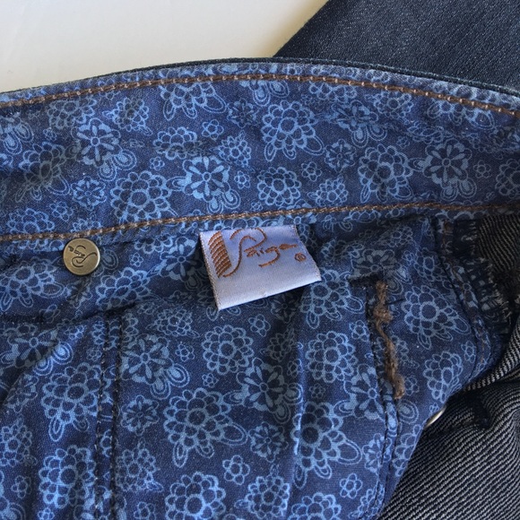 Paige Skyline Skinny Jeans Indigo/Dark blue.  Size 26 Like New Condition. - Picture 8 of 11
